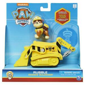 Set figurina cu vehicul Paw Patrol Rubble, Bulldozer imagine