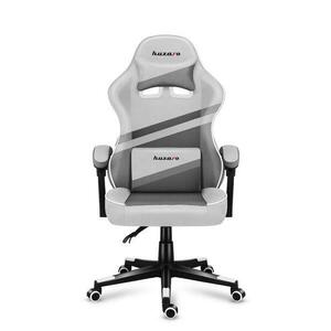 Scaun gaming Huzaro Force 4.4, max 130 kg, Mesh, Tehnologie SoftFlex, Perna lombara si de gat (Alb) imagine