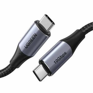 Cablu de date UGREEN US355, USB-C - USB-C, PD, 5A, 100W, 4K, 10 Gbps, 1m, Negru imagine