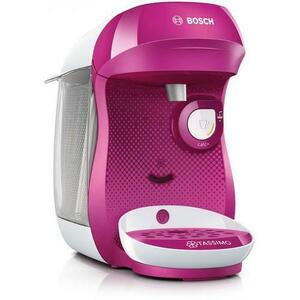 Espressor Bosch Tassimo Happy TAS1001, Putere 1400 W, Capacitate 0.7 l, Capsule, Decalcifiere (Alb/Roz) imagine