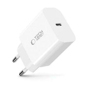 Incarcator Retea Tech-Protect NC20W, 20W, 3A, 1 x USB-C, Alb imagine