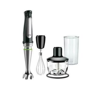 Mixer vertical Braun MultiQuick 7 MQ7035X, 1000 W, Bol 0.6 l, Tocator 0.5 l (Negru/Inox) imagine