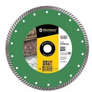 Disc Diamantat BAUMESSER Turbo, 230 X 2.6 X 9 X 22.23 mm imagine