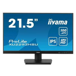 Monitor IPS LED Iiyama 21.5inch XU2293HSU-B7, Full HD (1920 x 1080), HDMI, DisplayPort, Boxe, 100 Hz, 1 ms (Negru) imagine