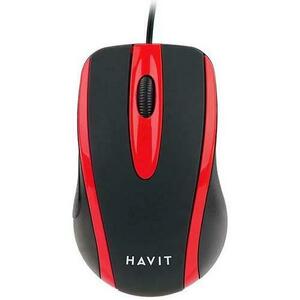 Mouse Havit MS753-BR, 1000 DPI (Rosu/Negru) imagine