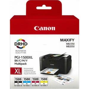 Set cartuse cerneala Canon PGI-1500XL MULTI, acoperire 1500 pagini (Color) imagine