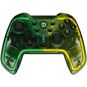 Gamepad Wireless Canyon CND-GPW02, Nintendo/PS3/PC/Android, Led RGB (Transparent) imagine