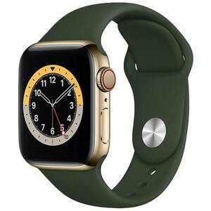 Apple Watch Series 6 2020, GPS + Cellular, Stainless Steel 40mm N/A Gold Excelent imagine