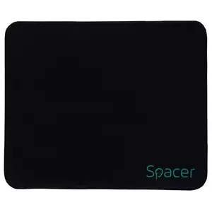 Mousepad Spacer, cauciuc si material textil, 220 x 180 x 2 mm, negru, SP-PAD-S imagine