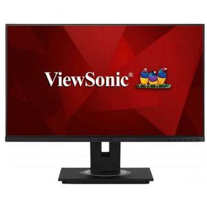 Monitor IPS LED ViewSonic 23.8inch VG2448A-2, Full HD (1920 x 1080), VGA, HDMI, DisplayPort, Pivot, Boxe (Negru) imagine