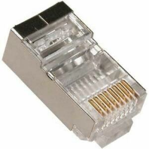 Set de conectori modulari ecranati Gembird, LAN RJ45, 100 bucati imagine