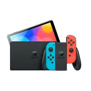 Consola OLED NINTENDO Switch Neon, 64GB (Albastru/Rosu) imagine