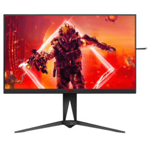 Monitor Gaming VA LED AOC 27inch AG275QXN/EU, QHD (2560 x 1440), HDMI, DisplayPort, AMD FreeSync, Pivot, 165 Hz, 1 ms (Negru/Rosu) imagine