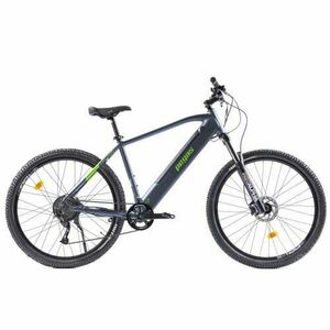 Bicicleta Electrica Pegas Drumet Dinamic, L, Roti 29inch, 9 Viteze, Viteza maxima 25 Km, Autonomie 70Km, Motor 250 W (Gri/Verde) imagine