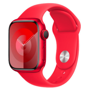 Smartwatch Apple Watch 9 GPS + Cellular, 41mm RED Aluminium Case, RED Sport Band - M/L imagine