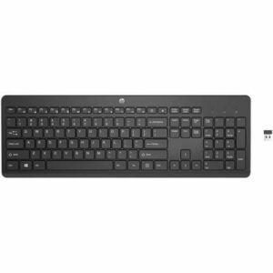 Tastatura Wireless HP 230, Bluetooth, USB Micro receiver 2.4GHz (Negru) imagine