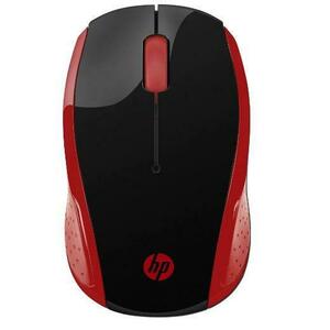 Mouse Wireless Optic HP 200, USB (Negru/Rosu) imagine