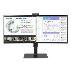 Monitor IPS LED LG 34inch 34BQ77QC-B, 3440 x 1440, HDMI, DisplayPort, Boxe, Ecran Curbat, 5 ms (Negru) imagine