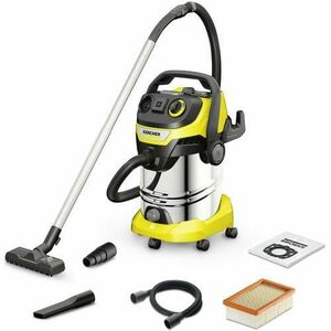 Aspirator multifunctional Karcher WD 6 P S V-30/8/22/T, 1300 W, aspirare umeda si uscata, 30 l rezervor, furtun 2.2m, functie de suflare (Galben/Negru) imagine