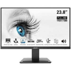 Monitor IPS LED MSI 23.8inch PRO MP243X, Full HD (1920 x 1080), 100 Hz, Display Port, HDMI, Boxe, 100 Hz, 1 ms (Negru) imagine