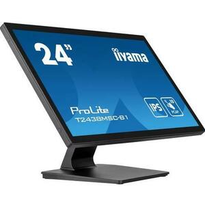 Monitor IPS LED Iiyama 23.8inch T2438MSC-B1, Full HD (1920 x 1080), HDMI, DisplayPort, Boxe, Touchscreen (Negru) imagine