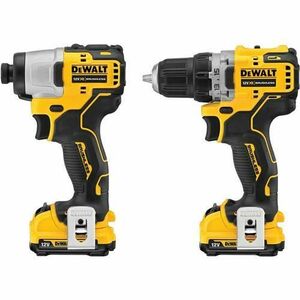 Set 2 masini de insurubat compacte DeWalt DCK2110L2T imagine