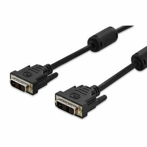 Cablu Assmann AK-320100-050-S, DVI-DVI, 5m (Negru) imagine