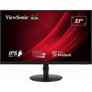 Monitor IPS LED ViewSonic 27inch VG2708A-MHD, Full HD (1920 x 1080), VGA, HDMI, DisplayPort, Boxe, Pivot, 100 Hz, 5 ms (Negru) imagine