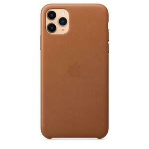 Protectie Spate Apple MX0D2ZM/A pentru Apple iPhone 11 Pro Max, Piele naturala (Maro) imagine