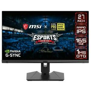 Monitor Gaming IPS LED MSI Optix 27inch MAG274QRF, WQHD (2560 x 1440), HDMI, DisplayPort, Pivot, 165 Hz, 1 ms (Negru) imagine