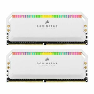 Memorii Corsair Dominator Platinum RGB White 16GB(2x8GB) DDR4 3200MHz CL16 Dual Channel Kit imagine