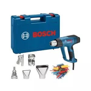 Suflanta cu aer cald Bosch Professional 06012A6301, 2300 W, 50-650°C, 150-500 ml debit aer, 4 duze, talpa sudura, valiza profesionala imagine