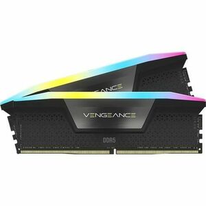 Memorie Corsair Vengeance RGB 32GB, DDR5, 6200MHz, CL36, 2x16GB, 1.40V, XMP 3.0, Negru imagine