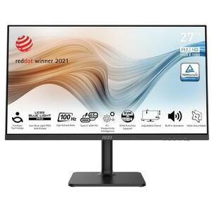 Monitor IPS LED MSI MODERN 27inch MD272XP, Full HD (1920 x 1080), HDMI, DisplayPort, Boxe, 100 Hz, 1 ms (Negru) imagine