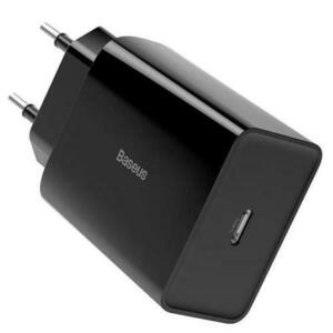 Incarcator retea Baseus Speed Mini, Quick Charge 20W, 1 x USB Type-C 5V/3A max, Negru imagine