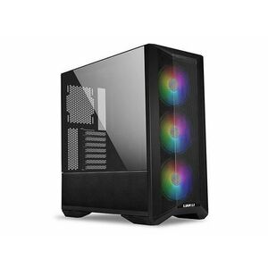 Carcasa Lian Li LANCOOL II Mesh C RGB, Middle Tower, fara sursa, ATX, E-ATX (Negru) imagine