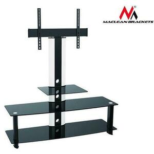 Stand TV Maclean MC-626, 32inch - 55inch, Sticla temperata, 40 Kg (Negru) imagine