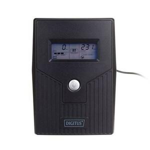 UPS Digitus, Line/ Ineractive LCD 600VA/360W 1x12V/7Ah AVR 2xSchuko USB RJ11, Negru imagine