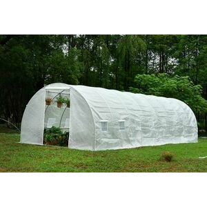 Sera polietilena Micul Fermier, 8x3x2m, 140g/mp, UV4 (Alb) imagine