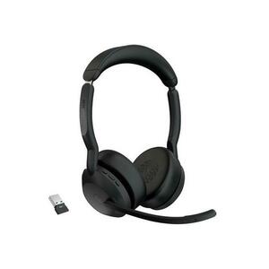 Casti Stereo Jabra Evolve2 55, ANC, Microfon, USB, Bluetooth (Negru) imagine