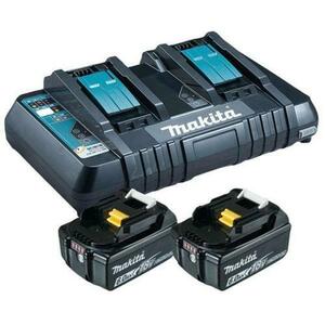 Set 2 acumulatori 6 Ah si incarcator Makita BL1860B & DC18RD imagine