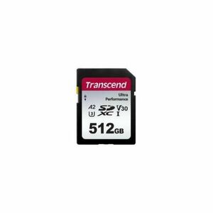 Card de memorie, Transcend, 512 GB, SDXC, Ultra Performance Class 10 UHS-I, V30, A2 imagine