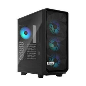 Carcasa Fractal Design Meshify 2 Compact Lite RGB, Middle Tower, fara sursa, ATX (Negru) imagine