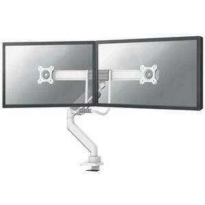 Suport 2 monitoare Neomounts DS75-450WH2, 17inch-32inch, 16 kg, VESA 75x75, 100x100 (Alb) imagine