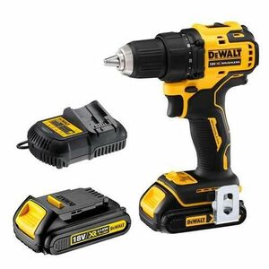 Masina de gaurit/insurubat compacta, 18V, 2 acumulatori 1.5 Ah, Dewalt imagine