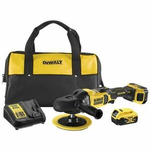 Masina de lustruit cu acumulator, DeWALT DCM849P2-QW, 18V, Galben/Negru imagine