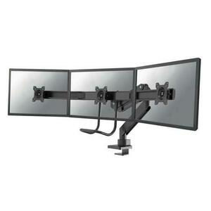 Suport Birou 3 Monitoare Neomounts NM-D775DX3BLACK, 17inch-27inch, 18 kg, VESA 75x75, 100x100 (Negru) imagine