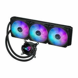 Cooler CPU ASUS ROG STRIX LC III 360, iluminare ARGB, 3x120 mm, 2200 rpm, PWM (Negru) imagine