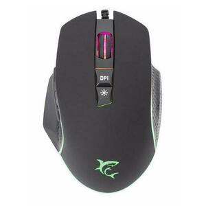 Mouse Gaming White Shark GM-5009 Gareth, iluminare RGB, 6400 dpi, Cu fir (Negru) imagine