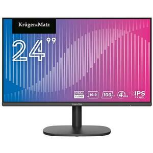 Monitor IPS LED Kruger&Matz 24inch KM0198-M24, Full HD (1920 x 1080), VGA, HDMI (Negru) imagine